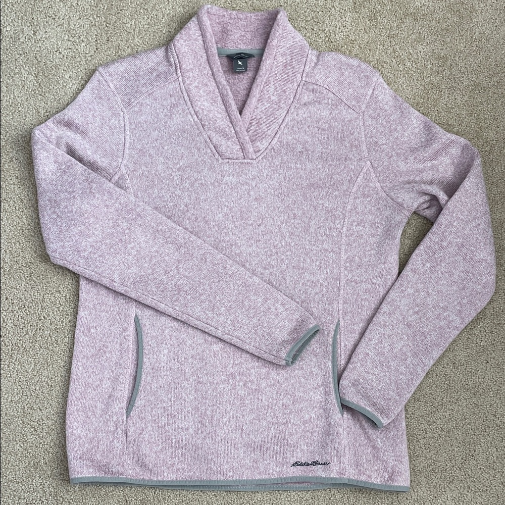 Eddie Bauer Light Pink Cowl Neck Sweater. Better Sweater.